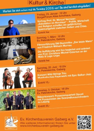 Kultur & Kirche Veranstaltungsübersicht 2026